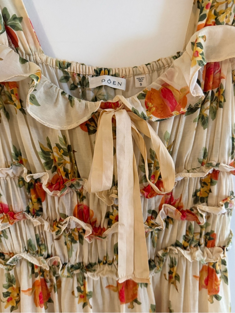 Doen Clarinet Dress in Orangerie Floral - Picture 4 of 9